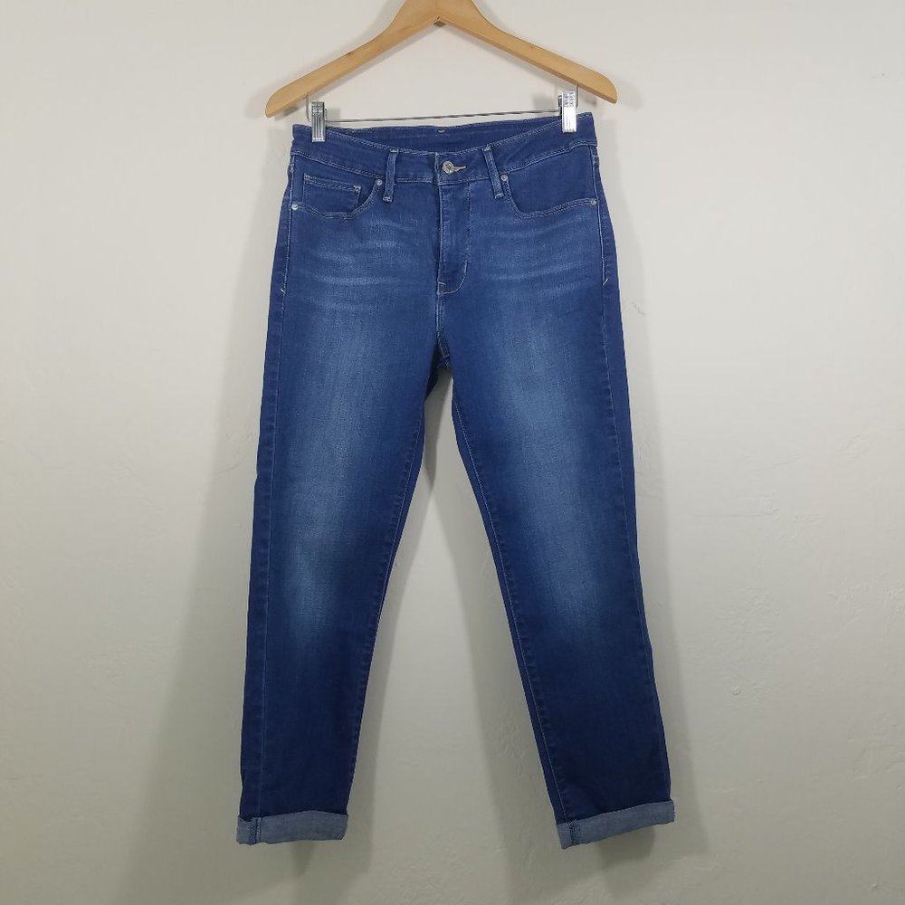 Levi's Blue Cropped Ankle Jeans